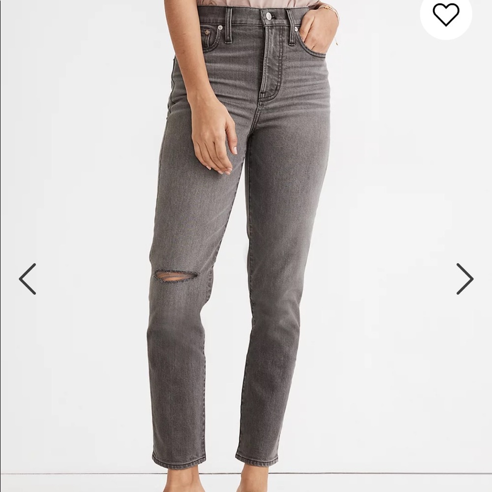 Madewell Perfect Vintage Fit Jeans, Connell Wash, Ripped Edition, Sz 29 (fit)